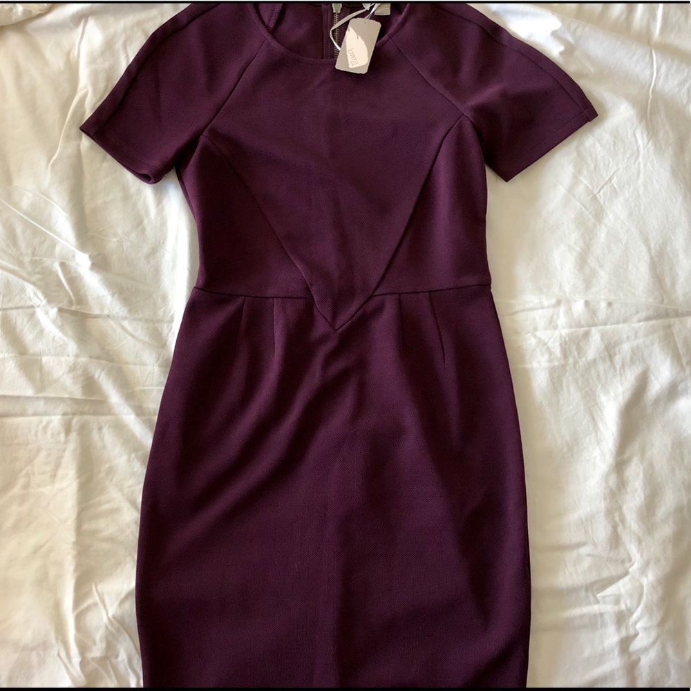 Plum form fitting dress! NWT